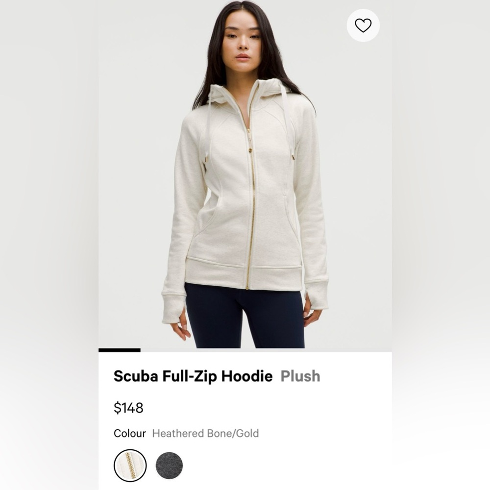 Lululemon 🍋 hoodie jacket LIMITED EDITION GOLD ZIPPER *EXCLUSIVE*